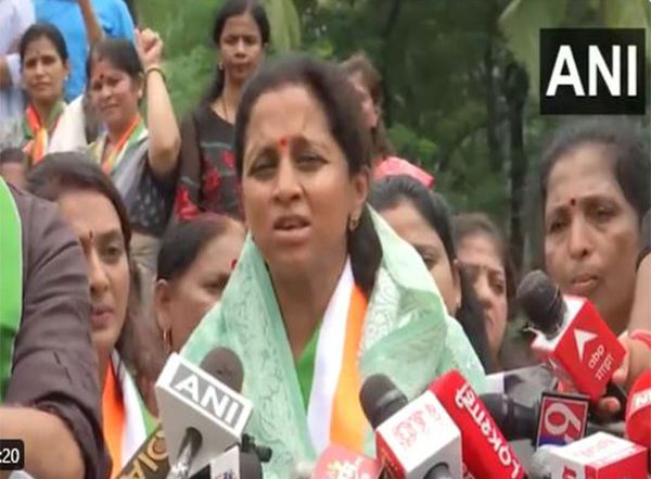 India News | Supriya Sule Protests Against Maha Govt over Delay in 'Shakti Bill', Prescribing Death Penalty for Rapists
