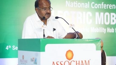 Business News | Ministry of Heavy Industries Working to Make India a Global Hub for Green Mobility: H.D. Kumaraswamy