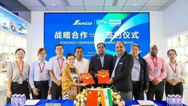 Business News | Minda Corporation Signs Technology Licensing Agreement with Sanco to Offer Electrical Distribution Systems Solutions for EV Market