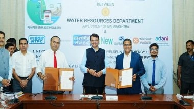 Business News | Welspun New Energy Plans to Set Up Pumped Storage Project in Maharashtra with Rs 5,000 Cr Investment
