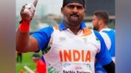 Sports News | Paris Paralympics: Sachin Khilari Secures Silver Medal in Men's Shot Put F46 Final