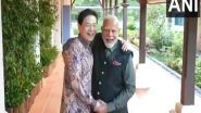 World News | PM Modi Lands in Singapore, Greets Counterpart Lawrence Wong with Hug