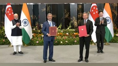 World News | India, Singapore Sign MoUs in Fields of Digital Technology, Semiconductor