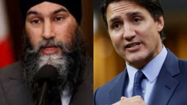 World News | Canada: Jagmeet Singh's NDP Pulls Support from Justin Trudeau's Minority Government, Opposition Calls for Early Polls