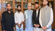 India News | Kashmir University Students Request Reinstatement of Student Union in Meeting with LG Manoj Sinha