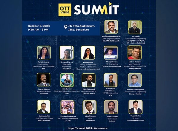Business News | OTTVerse Summit 2024 to Drive India's OTT Revolution with Industry Experts