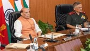 Lucknow: Defence Minister Rajnath Singh Addresses Top Military Leadership at Joint Commanders&rsquo; Conference, Commends Invaluable Contribution (See Pics)