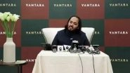Business News | Anant Ambani's Vantara Extends Support to Prevent Wildlife Loss in Namibia