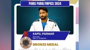 Sports News | Paris Paralympics: Judoka Kapil Parma Strikes Bronze in Men's -60kg J1 Contest