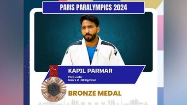 Sports News | Paris Paralympics: Judoka Kapil Parma Strikes Bronze in Men's -60kg J1 Contest