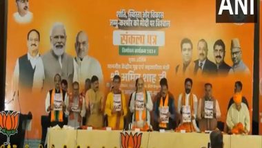 India News | BJP's 25 Promises in J-K Poll Manifesto Includes Rs 18000 for Elderly Women, 5 Lakhs Jobs