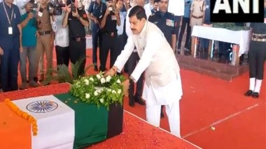 India News | MP: CM Mohan Yadav Pays Tribute to Soldier Pradeep Patel Who Lost Life in Sikkim Road Accident