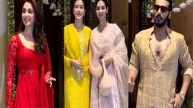 Entertainment News | Kiara Advani to Arjun Kapoor: Bolllywood Celebs Arrive at Manish Malhotra's Residence for Ganpati Celebrations