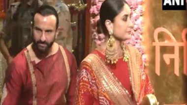 Entertainment News | Kareena Kapoor Khan, Saif Ali Khan Join Ambani's Ganesh Chaturthi Celebration