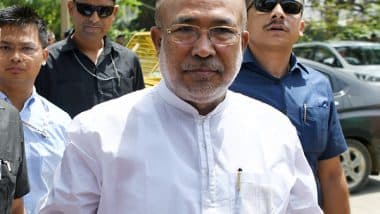 India News | Manipur CM Biren Singh Meets Governor with 18 MLAs Amid Fresh Incident of Violence