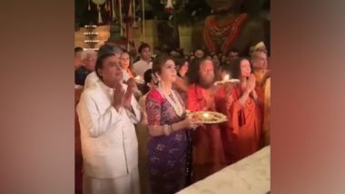 Entertainment News | Ambani Family Offer Prayers to Lord Ganpati at Their Residence