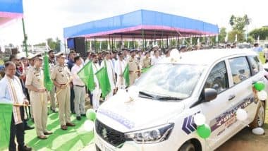 India News | Tripura CM Flags off 16 Vehicles in Agartala to Enhance State's Transportation Facilities