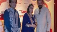 Entertainment News | Sanjay Dutt Arrives in Style with Wife Maanayata for Ganpati Darshan at Rahul Kanal's Residence