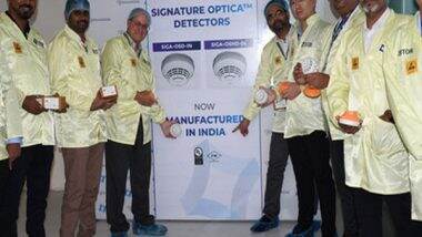 Business News | Edwards Announces Launch of Signature Optica Smoke Detectors Production in India