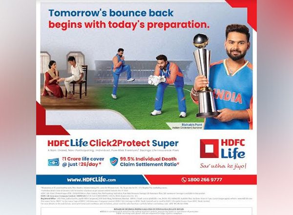 Business News | Rishabh Pant's Story Powers HDFC Life's Latest Protection Campaign on Preparing Today for a Secure Tomorrow