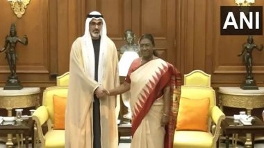 World News | Abu Dhabi Crown Prince Meets President Droupadi Murmu in Delhi