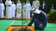 World News | Abu Dhabi Crown Prince Plants Sapling at Rajghat, Continues Historic Tradition