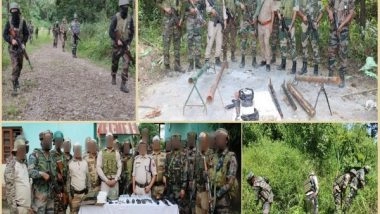 India News | Assam Rifles, Indian Army Conduct Joint Operation in Manipur, Recover Large Cache of Arms and Ammunition