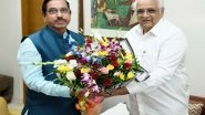India News | Pralhad Joshi Meets Gujarat CM, Attends Meeting to Review Preparation Ahead of 4th RE-Invest Meet