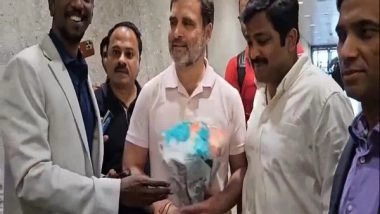 World News | Congress Leader Rahul Gandhi Arrives in Washington DC, to Meet Diaspora, Students