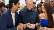 Entertainment News | Aditi Rao Hydari, Siddharth All Smiles as They Pose with Apple CEO Tim Cook