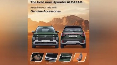 Business News | Discover the New Range of Premium Hyundai Genuine Accessories by Mobis India, Designed to Uplift the Stunning Look of the All-new Hyundai Alcazar