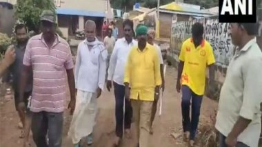India News | Andhra Pradesh: TDP MLA Kolikapudi Srinivasa Rao Visits Flood-affected Areas in Vijayawada