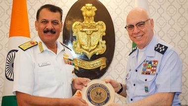 World News | Navy Chief Meets Commander of the Brazilian Air Force, Discuss Bilateral Defence Cooperation