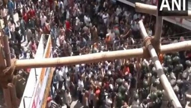 India News | Sanjauli Mosque Row: As Protests Intensify, Police Use Water Canons, Lathicharge Protestors