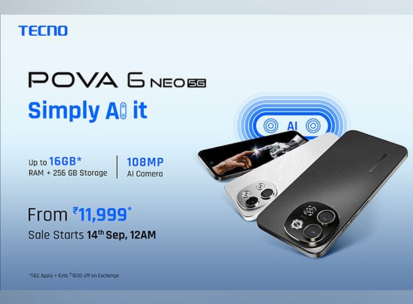 Business News | POVA 6 Neo Launched With AI Features and Segment-First 16GB* RAM + 256GB ROM