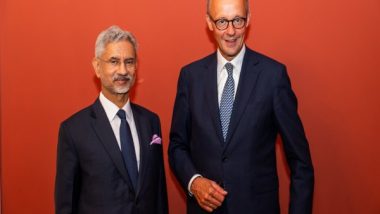 World News | EAM Jaishankar Meets German Politician Friedrich Merz, Discusses Regional and Global Issues