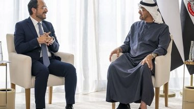 World News | UAE and Cyprus Presidents Discuss Cooperation and Regional Developments