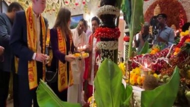 India News | Maharashtra: Diplomats from Various Countries Attend Ganesh Aarti at CM Shinde's Residence