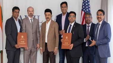 India News | On US Visit, Tamil Nadu CM MK Stalin Exchanges MoU with Caterpillar
