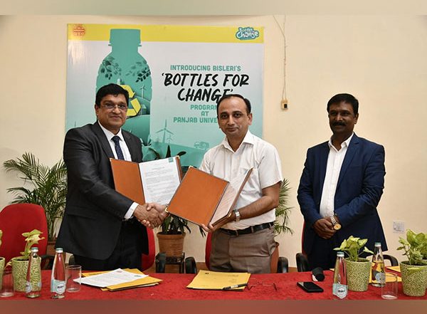 Business News | Bisleri International Partners with Panjab University to Establish On-Campus Material Recovery Facility (MRF) Under 'Bottles for Change' Initiative