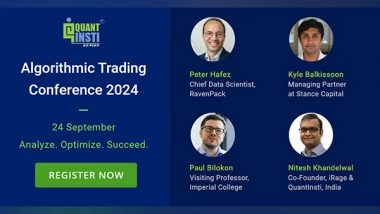 Business News | Global Financial Minds Converge at QuantInsti's Algo Trading Conference of 2024