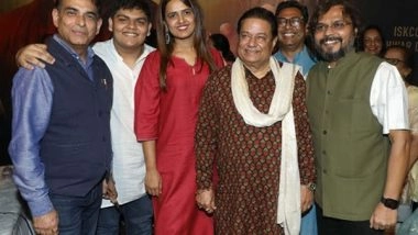 Business News | Anup Jalota Enthralled Audience with Bhajans at 'Krishnarth' Program Organised by Studio Refuel