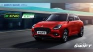 Business News | Maruti Suzuki Launches the Epic New Swift S-CNG, Claims Fuel-efficiency of 32.85 Km/kg