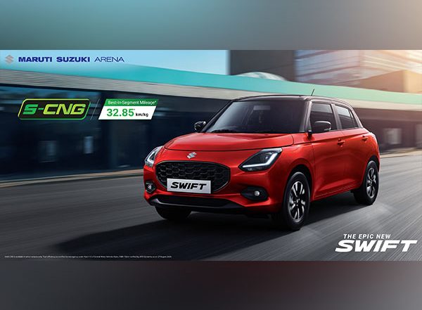 Business News | Maruti Suzuki Launches the Epic New Swift S-CNG, Claims Fuel-efficiency of 32.85 Km/kg