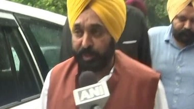 India News | Punjab CM Bhagwant Mann Reaches AAP Office in Delhi; Calls CM Kejriwal's Bail as 'victory of Democracy'
