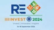 Business News | Gujarat to Host Global Renewable Energy Investment Meet and Expo RE-INVEST 2024, PM Modi to Inaugurate
