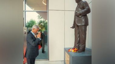 World News | EAM Jaishankar Pays Homage to Dr BR Ambedkar in Geneva