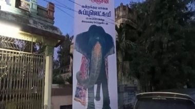 India News | Tamil Nadu: 54-year-old Temple Elephant Succumbs to Fire Injuries in Sivaganga