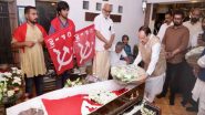 India News | Union Minister JP Nadda Pays Floral Tribute to Sitaram Yechury