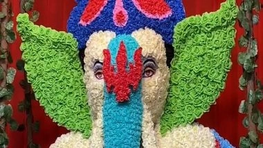 India News | Telangana: 14.5-foot Eco-friendly Ganesh Idol Draws Thousands of Devotees in Warangal